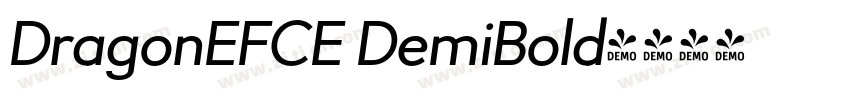 DragonEFCE DemiBold字体转换